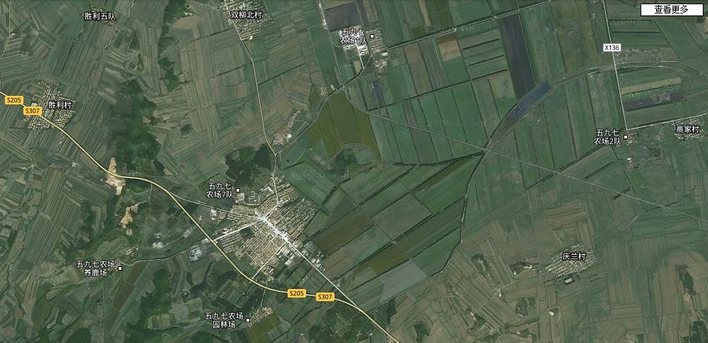 五九七農場衛星地圖