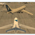 3D飛機機場停靠