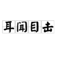 耳聞目擊 耳聞目擊