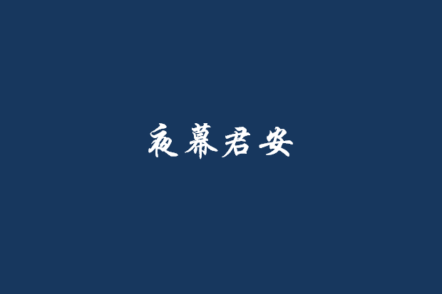 夜幕君安 夜幕君安