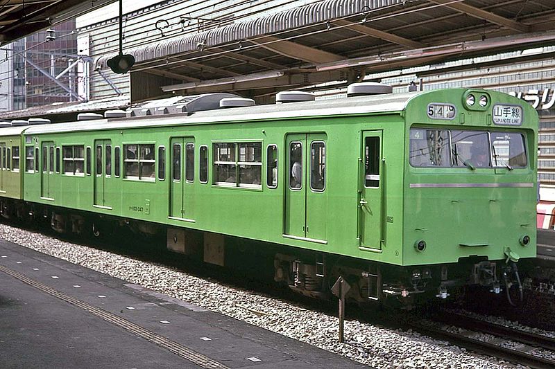1985年有樂町站運營的103系電車