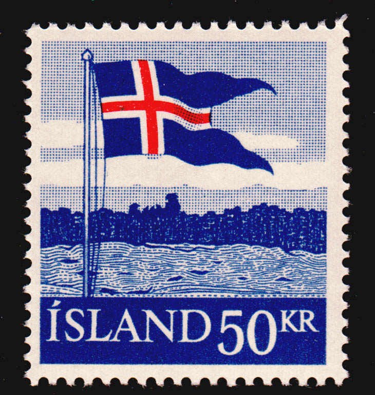 冰島郵票上的辛格韋德利國家公園