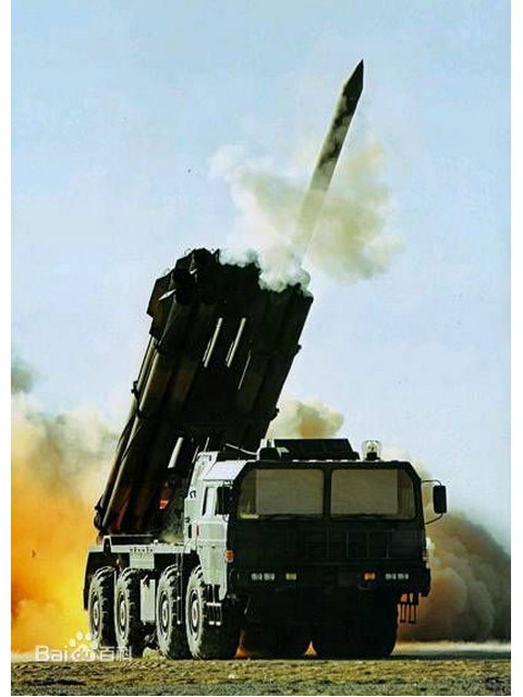 PHL-03自行火箭炮裝在軍演中