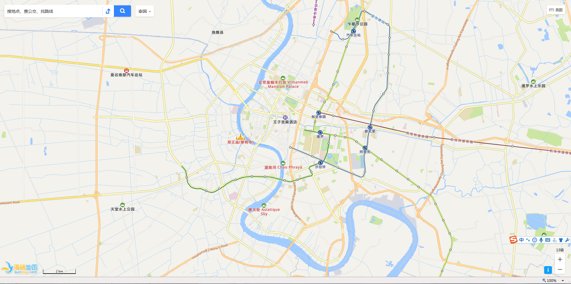 泰國地圖網頁版