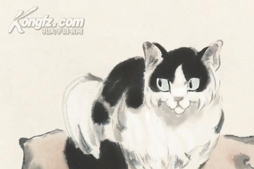 貓石圖(徐悲鴻創作的收藏於北京故宮博物院的紙本設色畫) 貓石圖(徐悲鴻創作的收藏於北京故宮博物院的紙本設色畫)