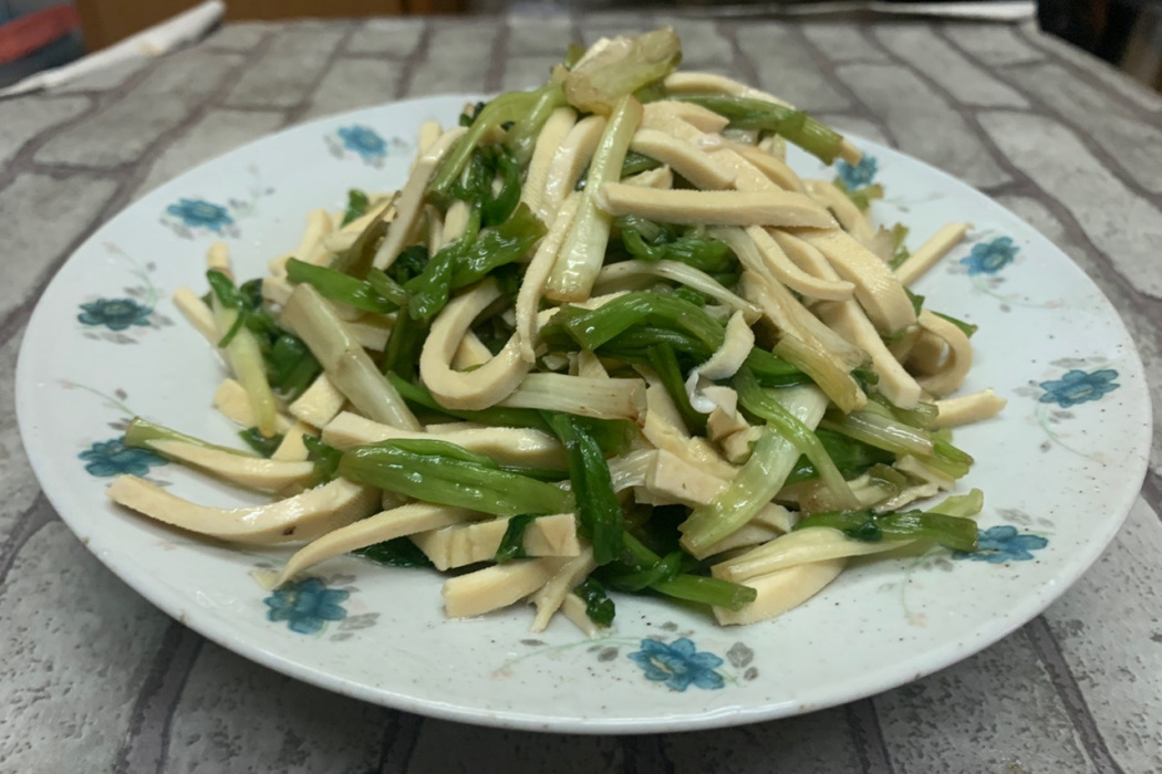 炒乾絲薺菜 炒乾絲薺菜