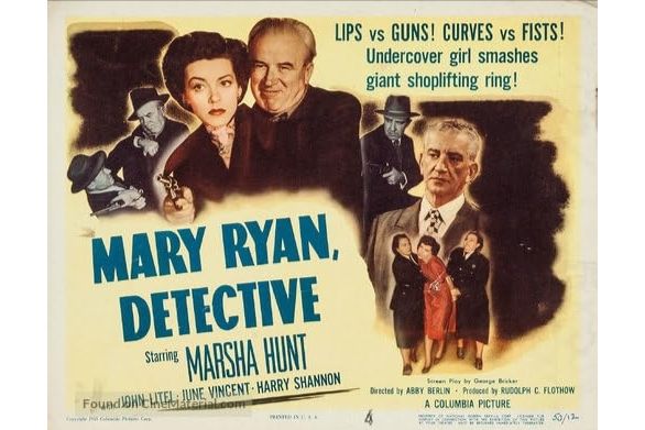 Mary Ryan, Detective Mary Ryan, Detective