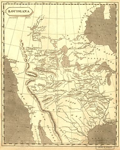 路易斯安那地圖(繪於1804年)