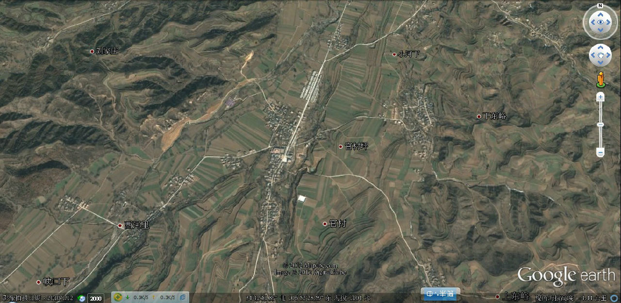 官村地區衛星照片