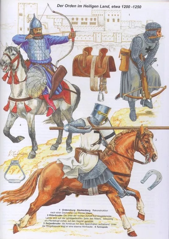 十字軍的騎士 弩手與改宗基督教的突厥化輕騎兵