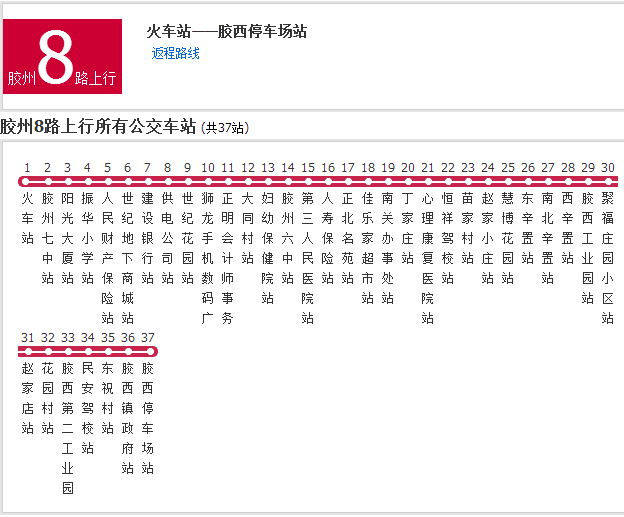 膠州公交8路 膠州公交8路