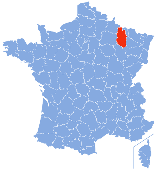 默茲省在法國的地理位置