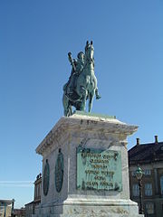 阿美琳堡廣場上的弗雷德里克五世的雕像