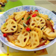 炒滑藕片 炒滑藕片