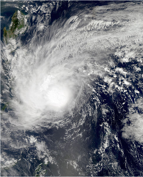 熱帶風暴劍魚 衛星雲圖