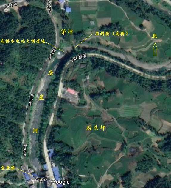 農科橋周邊地區衛星圖