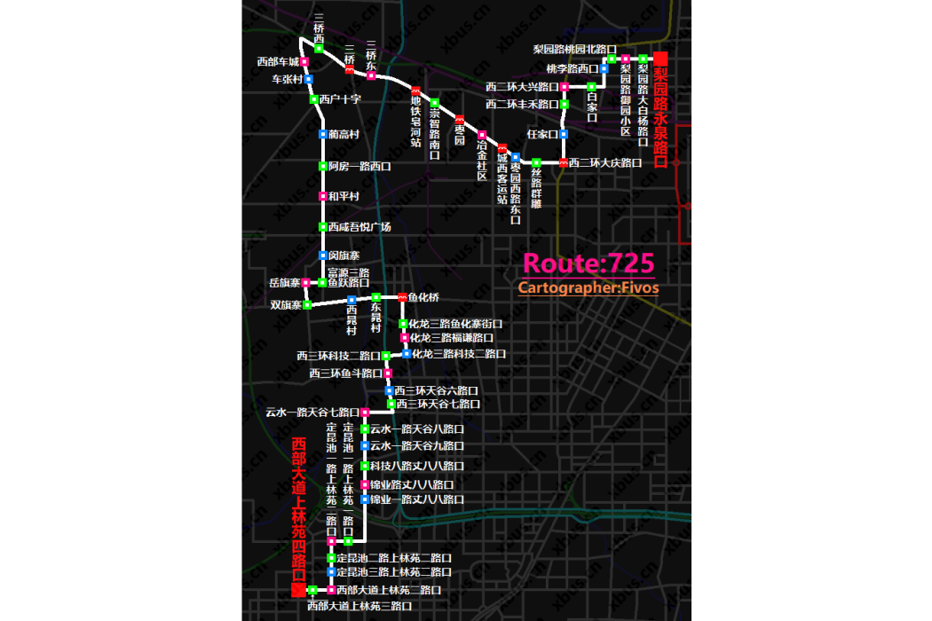 西安公交725路 西安公交725路
