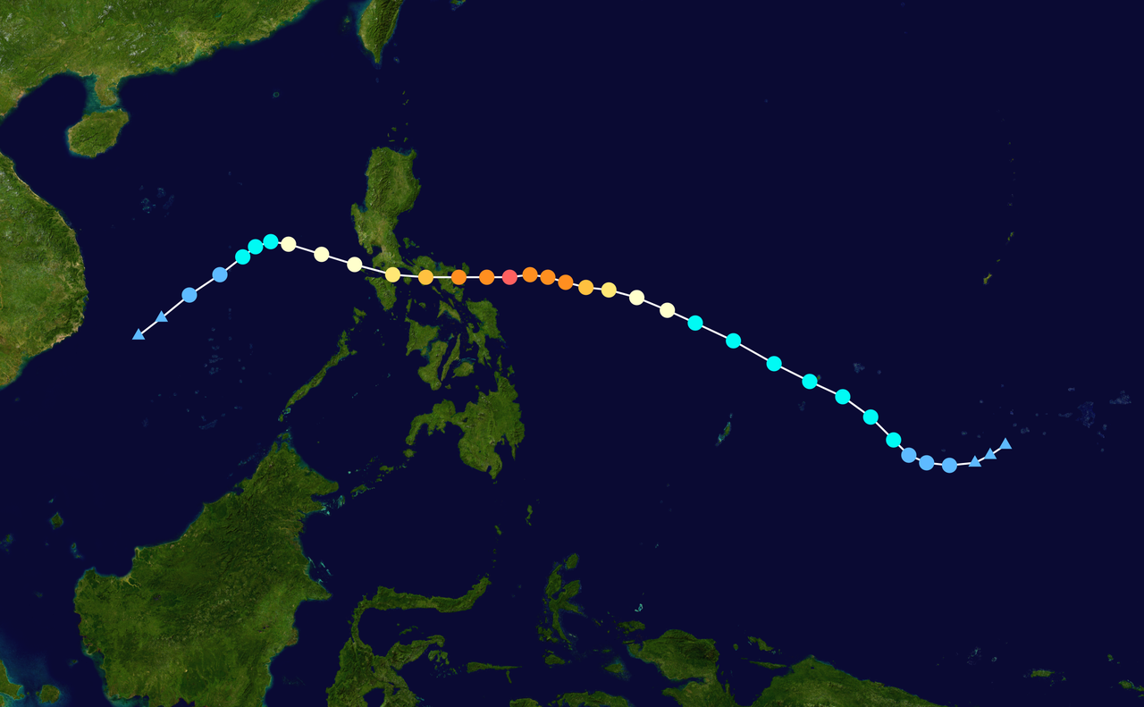 2016年第26號颱風“洛坦”路徑圖