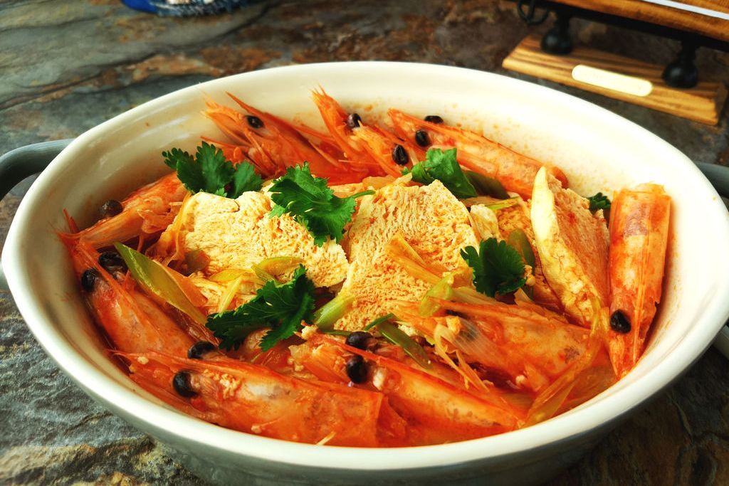 蝦乾煮豆腐 蝦乾煮豆腐