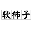 軟柿子(漢語詞語) 軟柿子(漢語詞語)