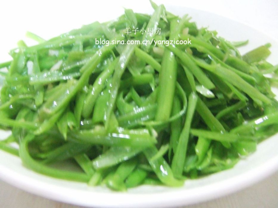炒通菜梗絲 炒通菜梗絲