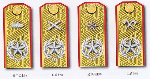 前蘇聯軍兵種主帥軍銜肩章樣式