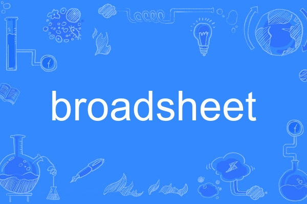 broadsheet broadsheet