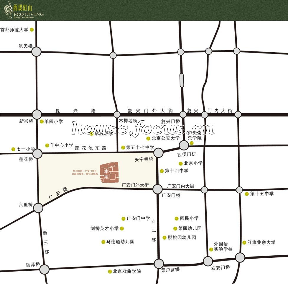 華潤西堤紅山樓盤地理位置圖