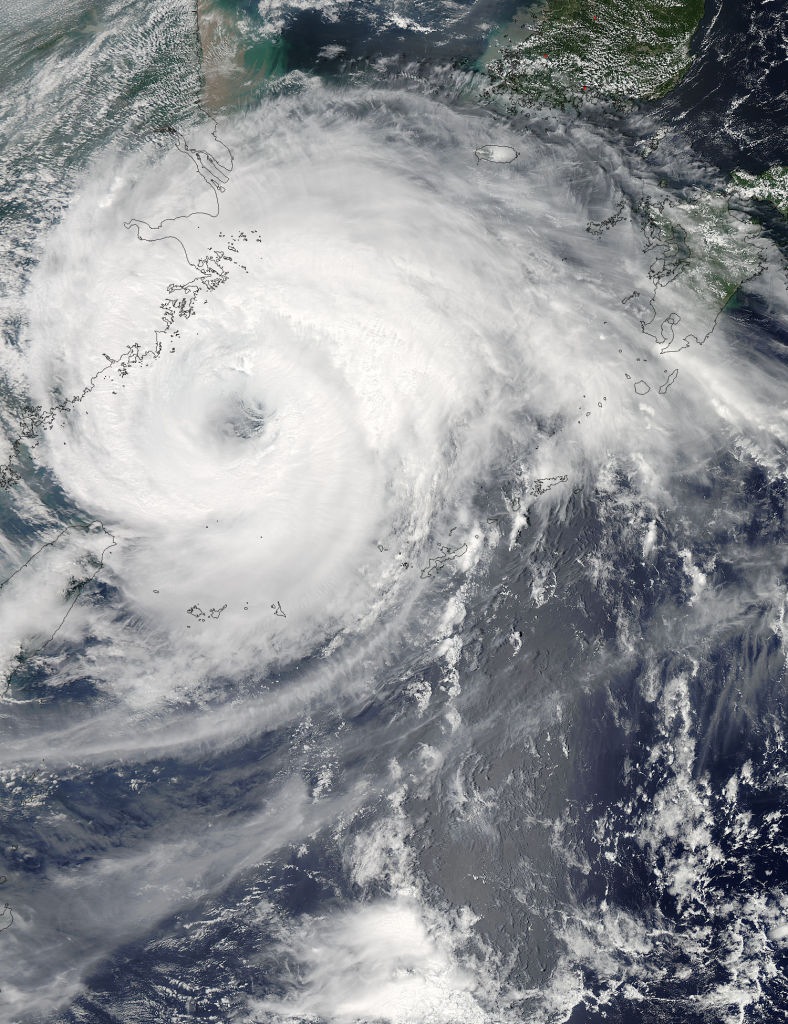 海葵颱風雲圖