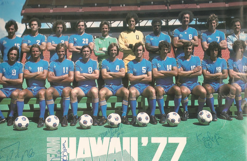 1977年夏威夷隊時期的球隊合影