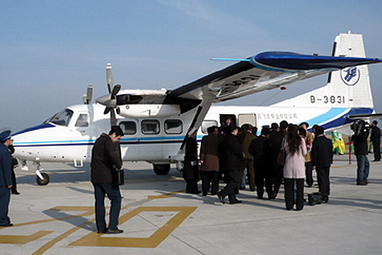 長海機場的飛機