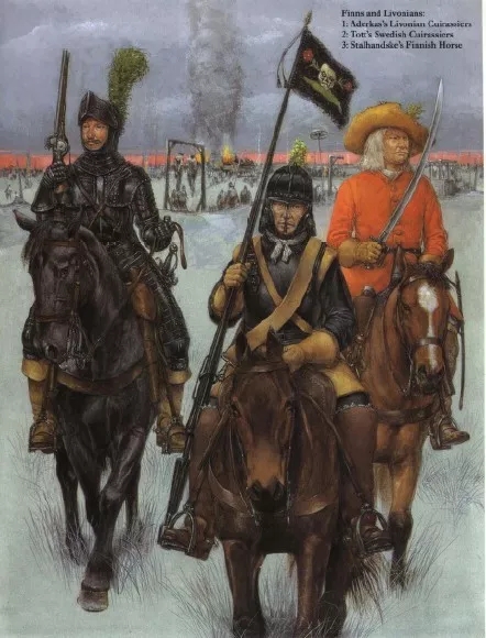 古斯塔夫麾下的瑞典 德意志和芬蘭騎兵