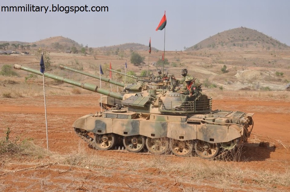 緬甸軍隊裝備的59D坦克