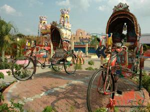 孟加拉國達卡的三輪車