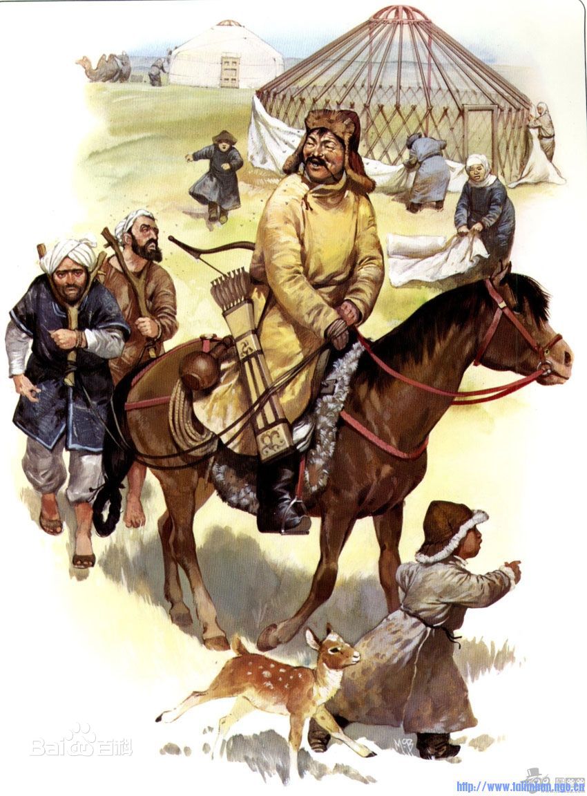蒙古人俘獲的波斯人
