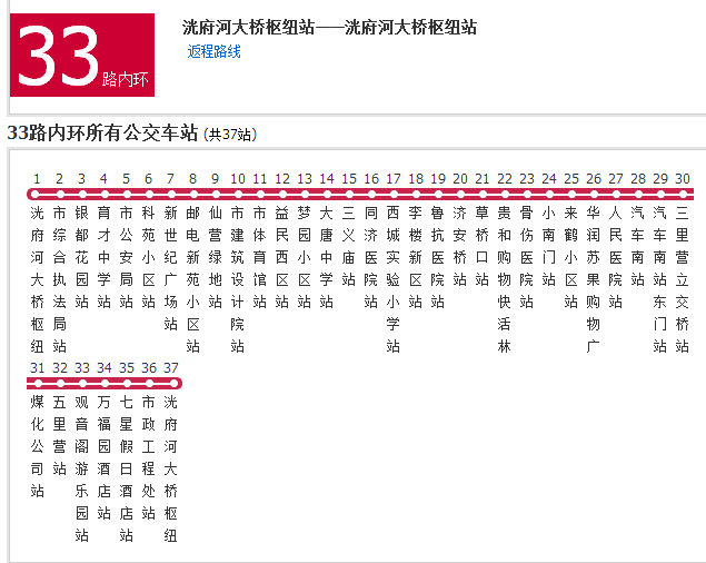 濟寧公交33路 濟寧公交33路