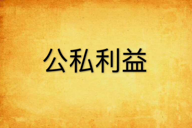 公私利益 公私利益