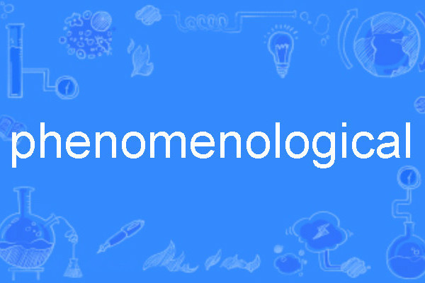 phenomenological phenomenological