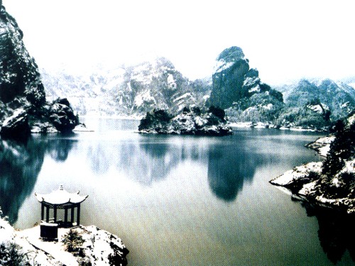 九仙湖雪景