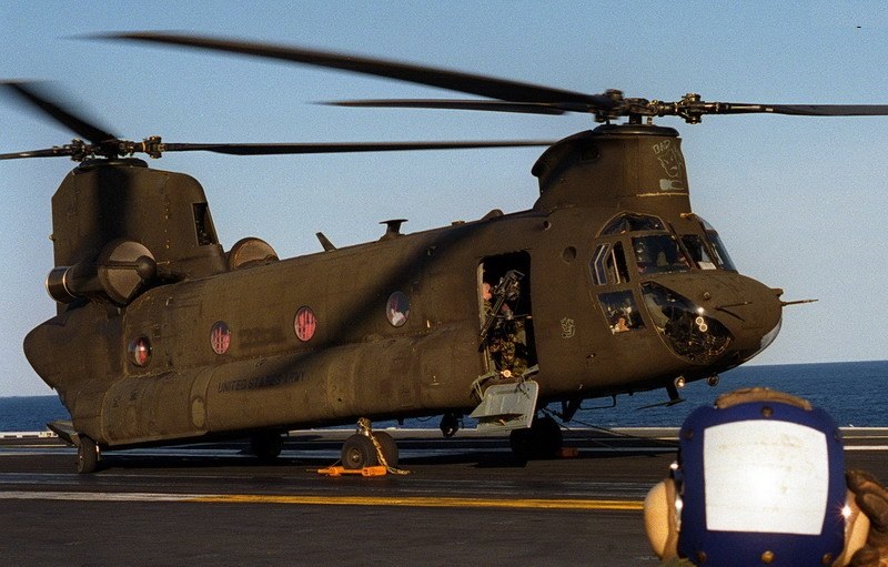 CH-47D SOA在外觀上與普通CH-47D毫無二致