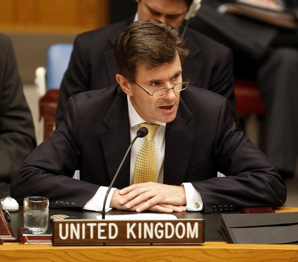 擔任英國常駐聯合國代表的索沃斯