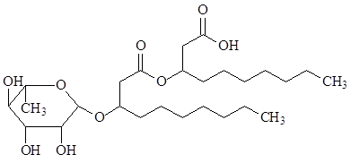 鼠李糖脂結構式1(R1)