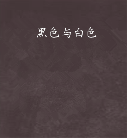 黑色與白色 黑色與白色