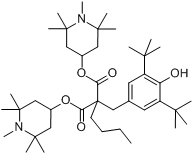 [[3,5-二叔丁基-4-羥基苯基]甲基]丁基丙二酸二（1,2,2,6,6-五甲基-4-哌啶基）酯