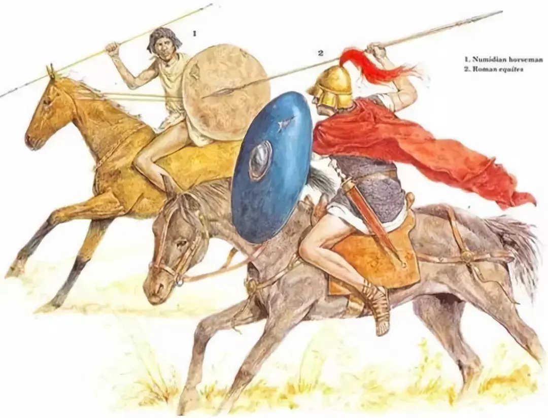 羅馬騎兵用逼迫手法 將迦太基騎兵迅速逼退