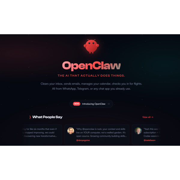 OpenClaw(龍蝦（由彼得·斯坦伯格開發的個人AI智慧型體）)