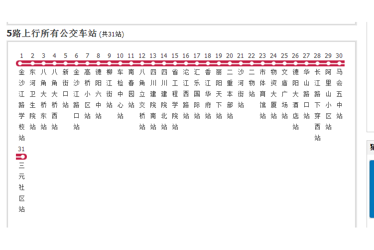 德陽公交5路 德陽公交5路