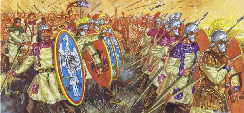古典時代後期開始 越來越倚重投射火力的羅馬步兵