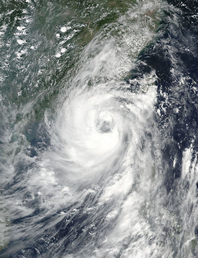 颱風妮妲 衛星雲圖