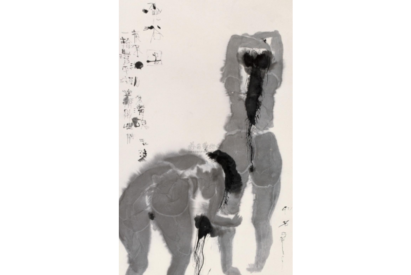 晚浴圖 晚浴圖